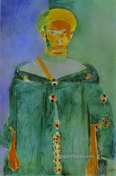 アンリ・マティス Painting - 緑のモロッコ人 1912 年抽象フォービズム アンリ・マティス